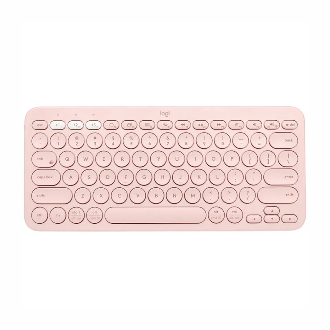 TJM Logitech K380 Multi-Device Bluetooth Keyboard - Rose