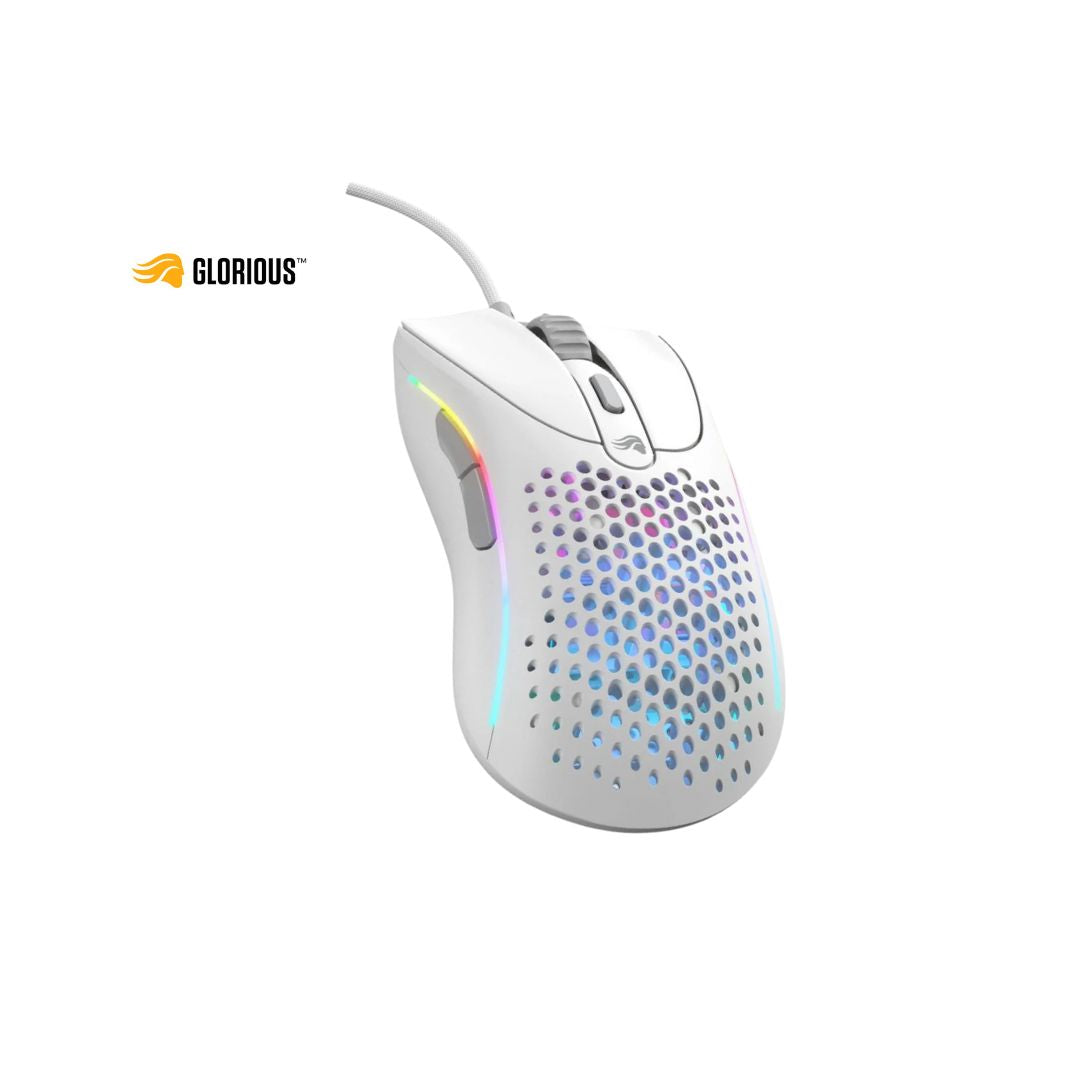 TJM Glorious Gaming Model D2 Wired Gaming Mouse - Matte White