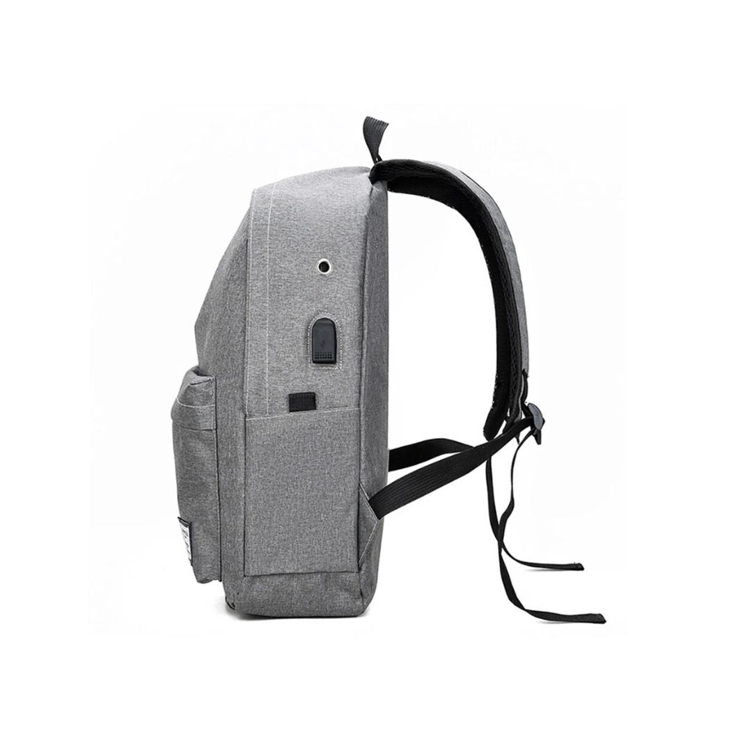TJM Raptor Business Travel Bag USB 15.6 Backpack - Gray