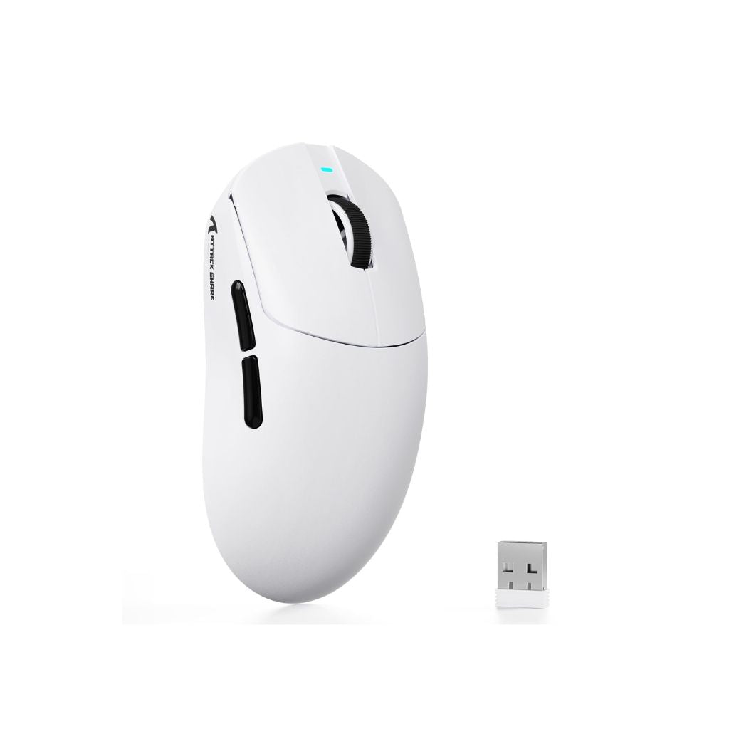 TJM ATTACK SHARK X8 Ultra Tri-mode Wireless Gaming Mouse - White