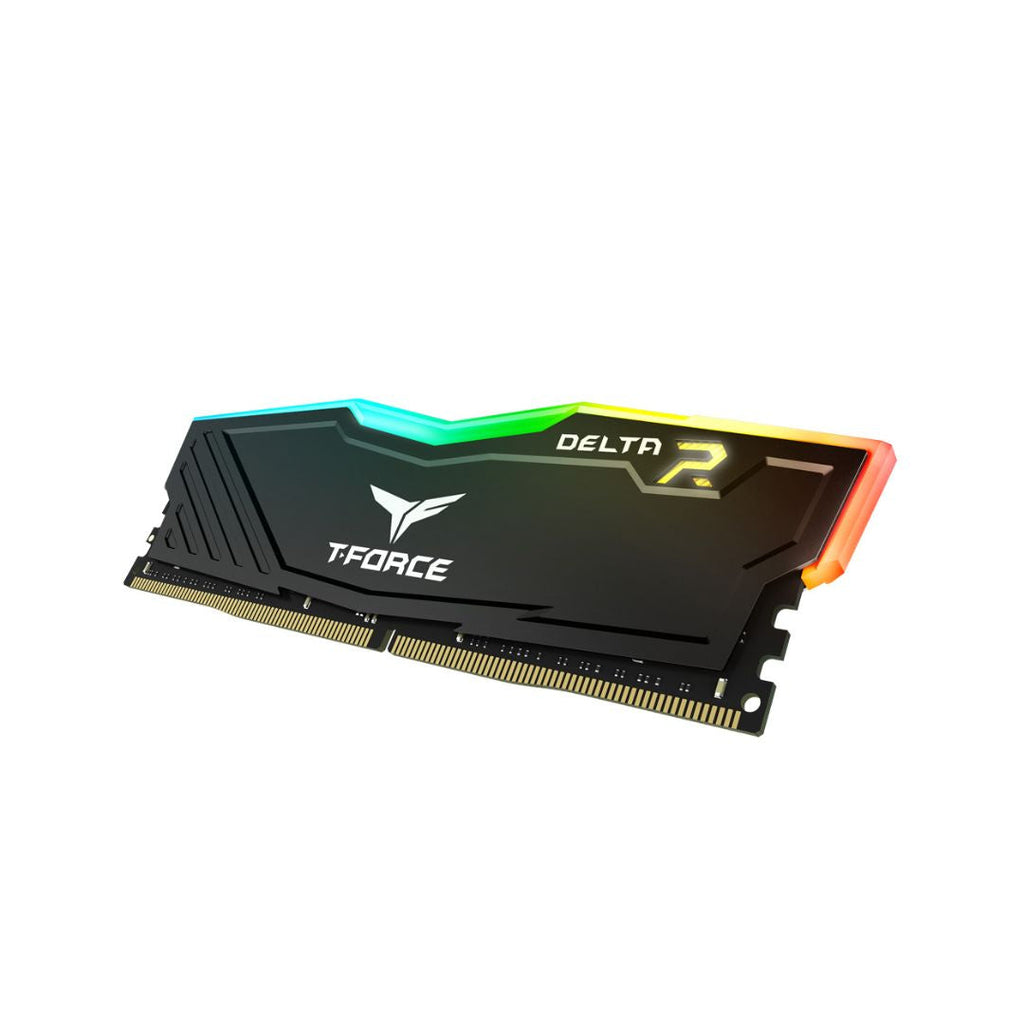 TJM TEAMGROUP T-Force Delta RGB DDR4 Ram 16GB (2x8GB) 3600MHz CL18 - Black