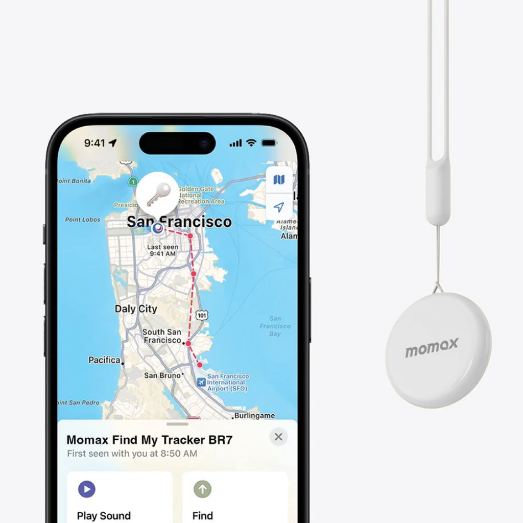 TJM Momax Pinpop BR7W Find My Locator - 1 Year