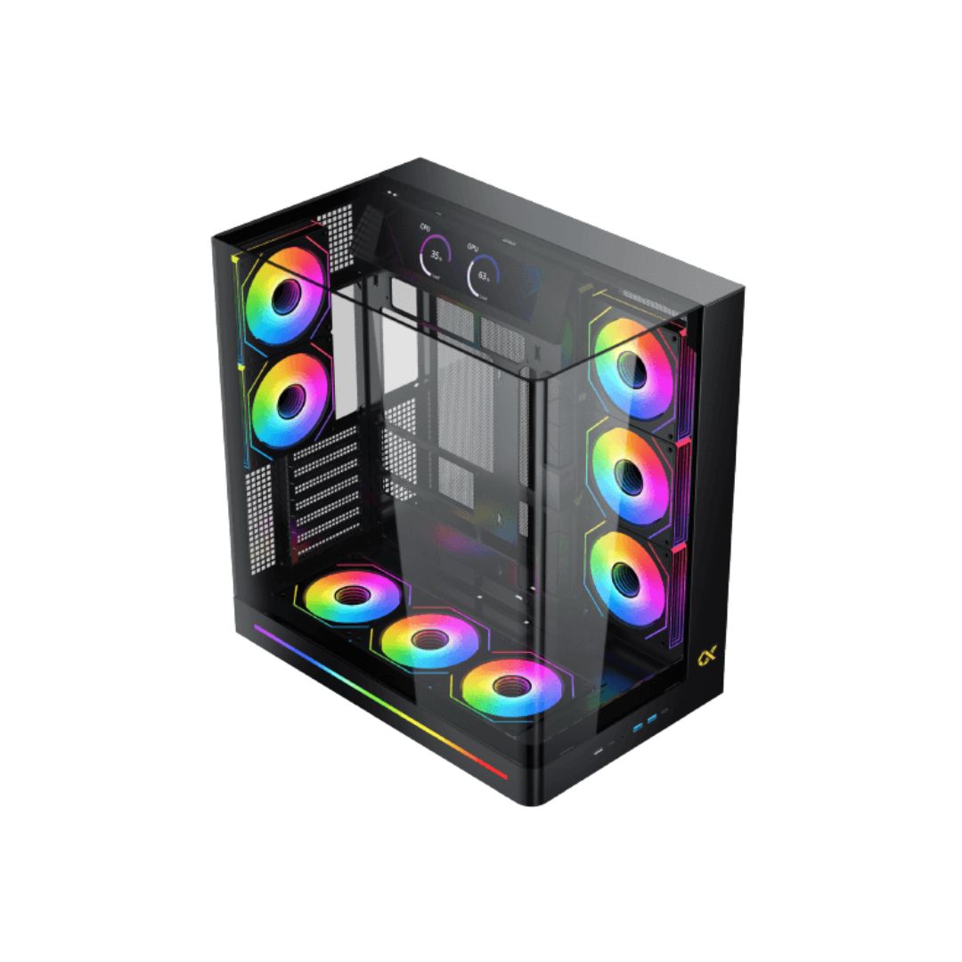 TJM Xigmatek Pano II Mid Tower Case - Black