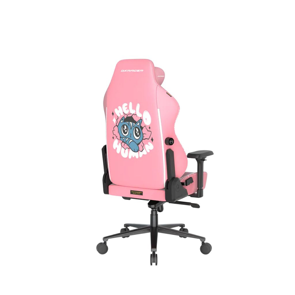 TJM DXRacer CRAFT Pro Hello Cat Leatherette Gaming Chair - Pink