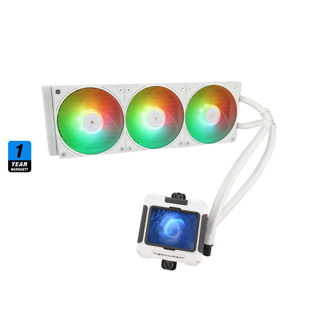 TJM Thermalright Frozen Warframe 360 ARGB Liquid CPU Cooler - White