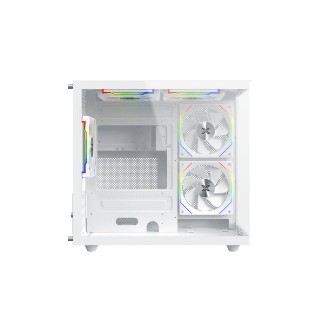 TJM Xigmatek Aqua M Lite Arctic Micro Tower Case - White