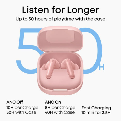 TJM Anker Soundcore R60i NC Wireless Earbuds - Pink