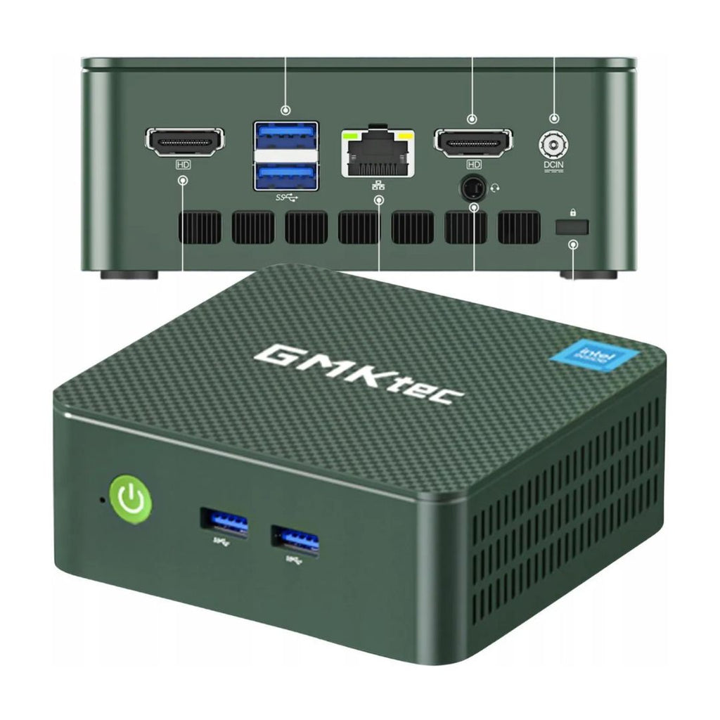 TJM GMK Tec Mini PC, Intel Alter Lake N100, RAM 16G, SSD 512, Intel UHD Graphics