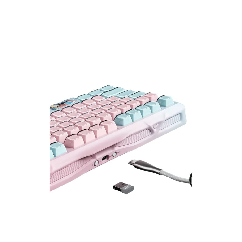 TJM Gravastar Mercury K1 Lite Gaming Keyboard - Sakura Atlantis Edition