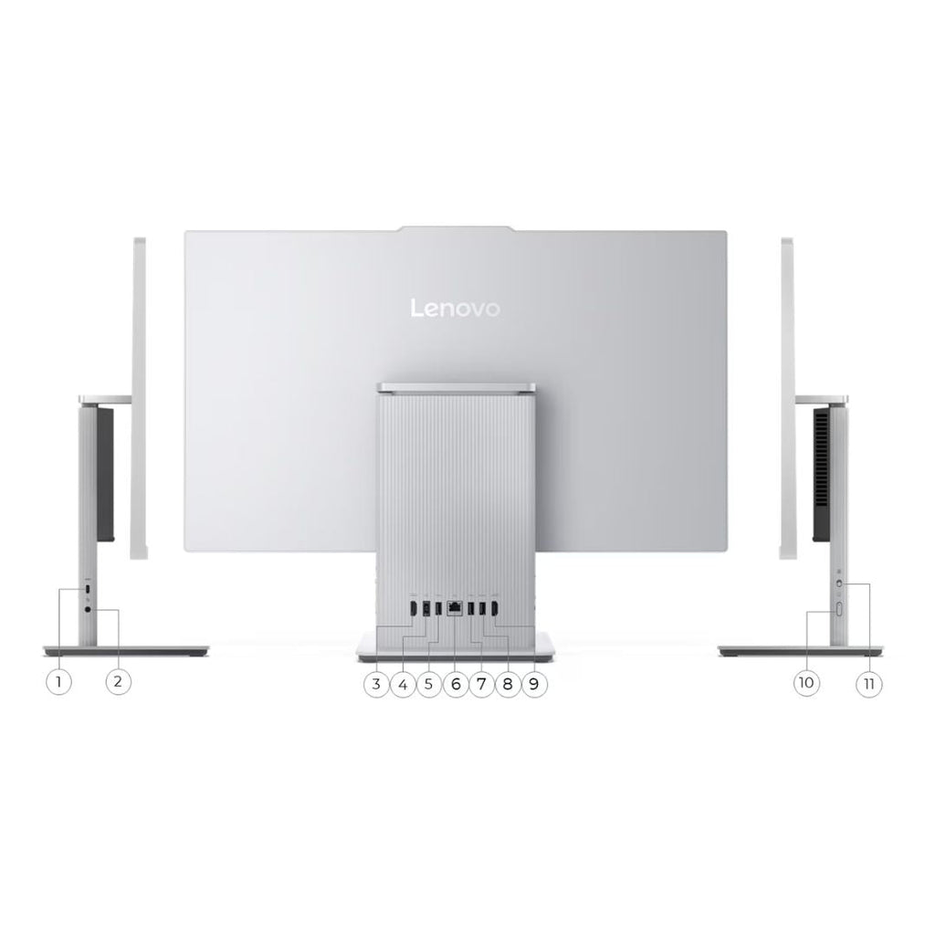 TJM All in One Lenovo IdeaCentre 24IRH9 - (110184), Intel Core i5-13420H, RAM 8GB, SSD 512GB, Intel UHD Graphics, 24 FHD IPS 100Hz, Cloud Grey