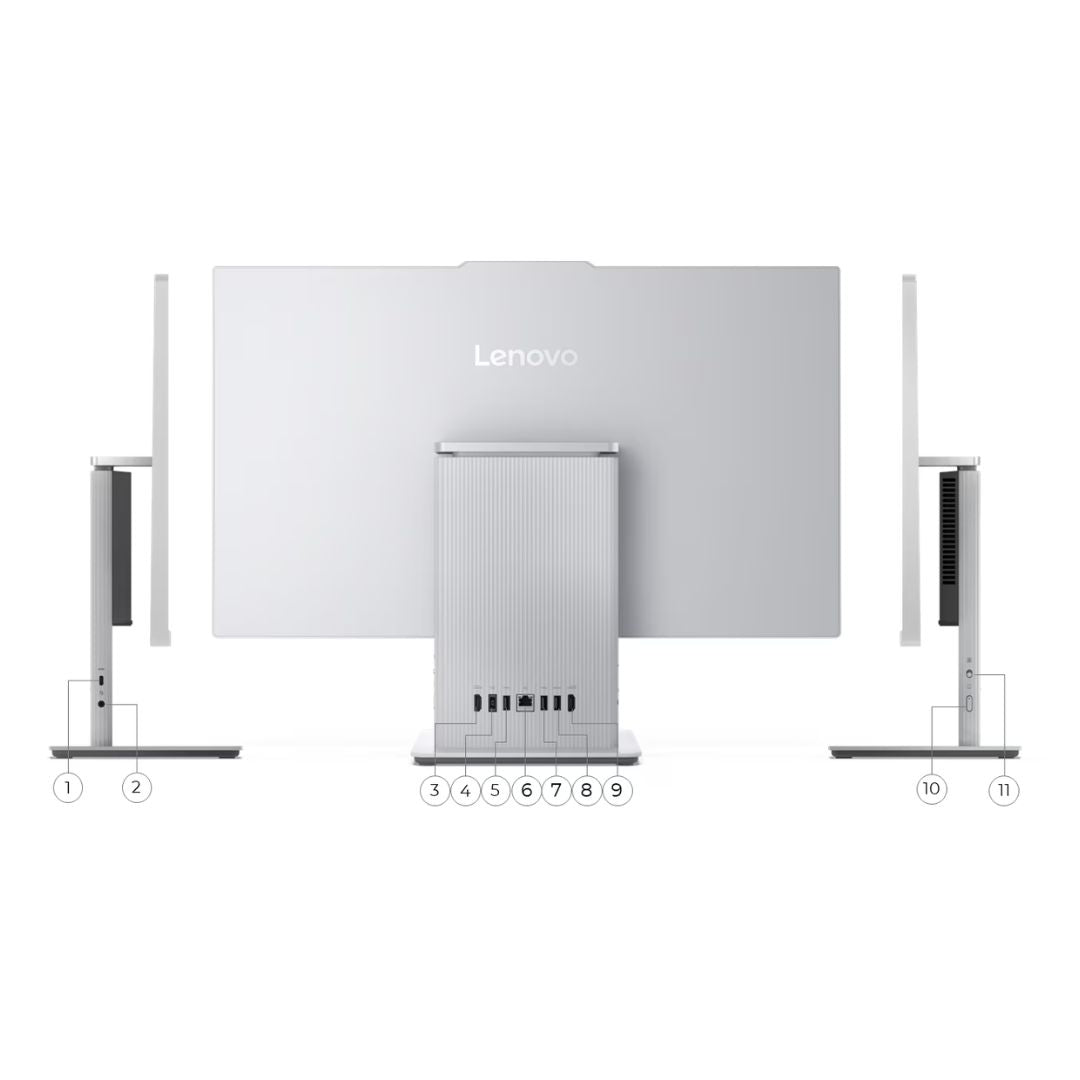 TJM All in One Lenovo IdeaCentre 24IRH9 - (110184), Intel Core i5-13420H, RAM 8GB, SSD 512GB, Intel UHD Graphics, 24 FHD IPS 100Hz, Cloud Grey