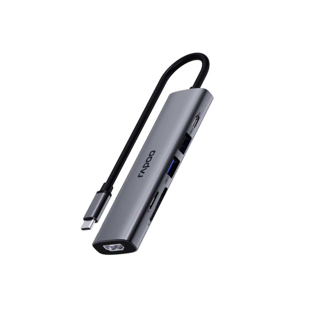 TJM Rapoo XD61 USB-C 6-in-1 Hub