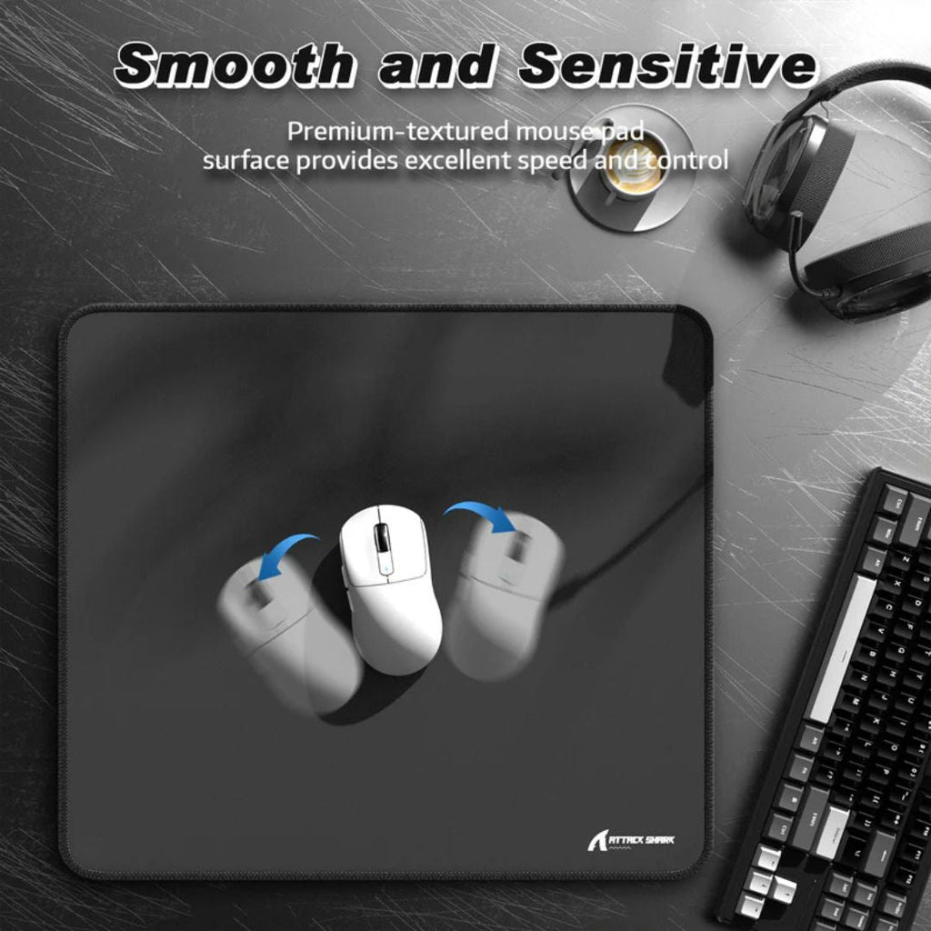 TJM ATTACK SHARK CM02 eSport Gaming Mousepad - Black Dark Gray