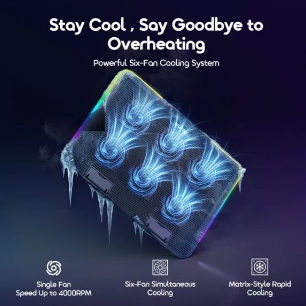 TJM Oraimo ChillDock Dual USB Ports Laptop Cooler