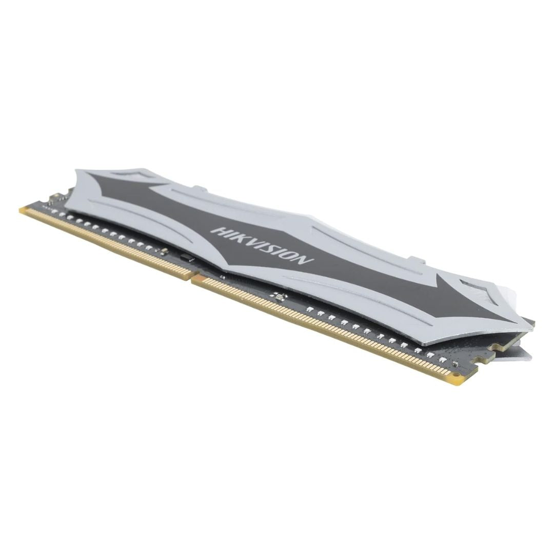 TJM Hikvision U100 16GB (1x16GB) 3200Mhz CL16 DDR4 RGB Desktop Memory - Silver
