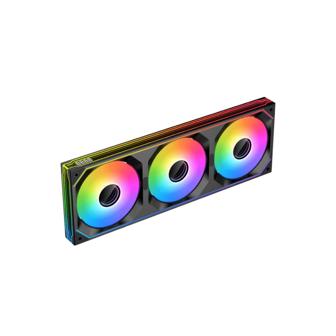 TJM XIGMATEK INFINITY SF360 Digital 120mm 3-Fan Pack - Black