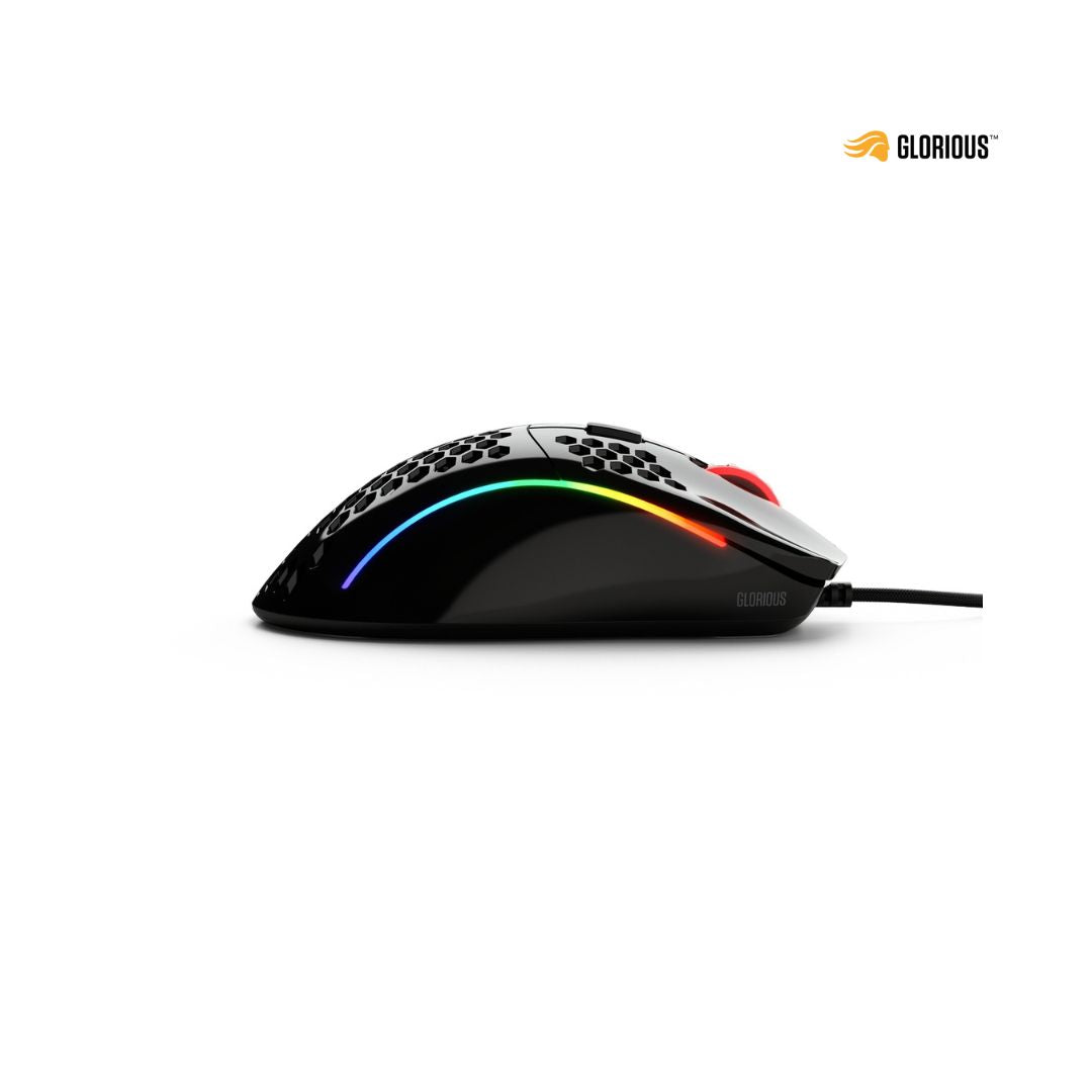 TJM Glorious Gaming Model D Minus Wired Gaming Mouse - Glossy Black