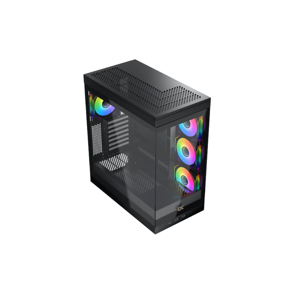 TJM Xigmatek Meta Mid Tower Case - Black