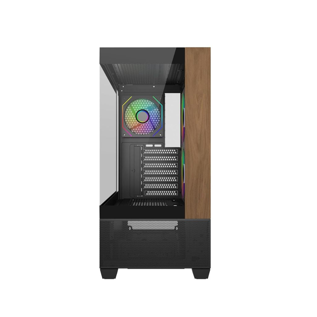 TJM Cooler Master Master Elite 690 Wood ATX - Black