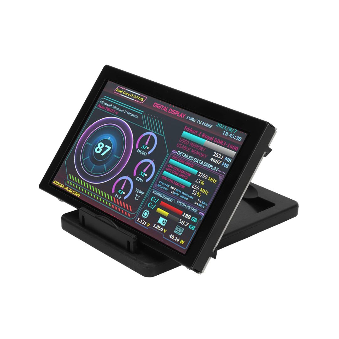 TJM 5in Software CPU Temp IPS Type-C LCD