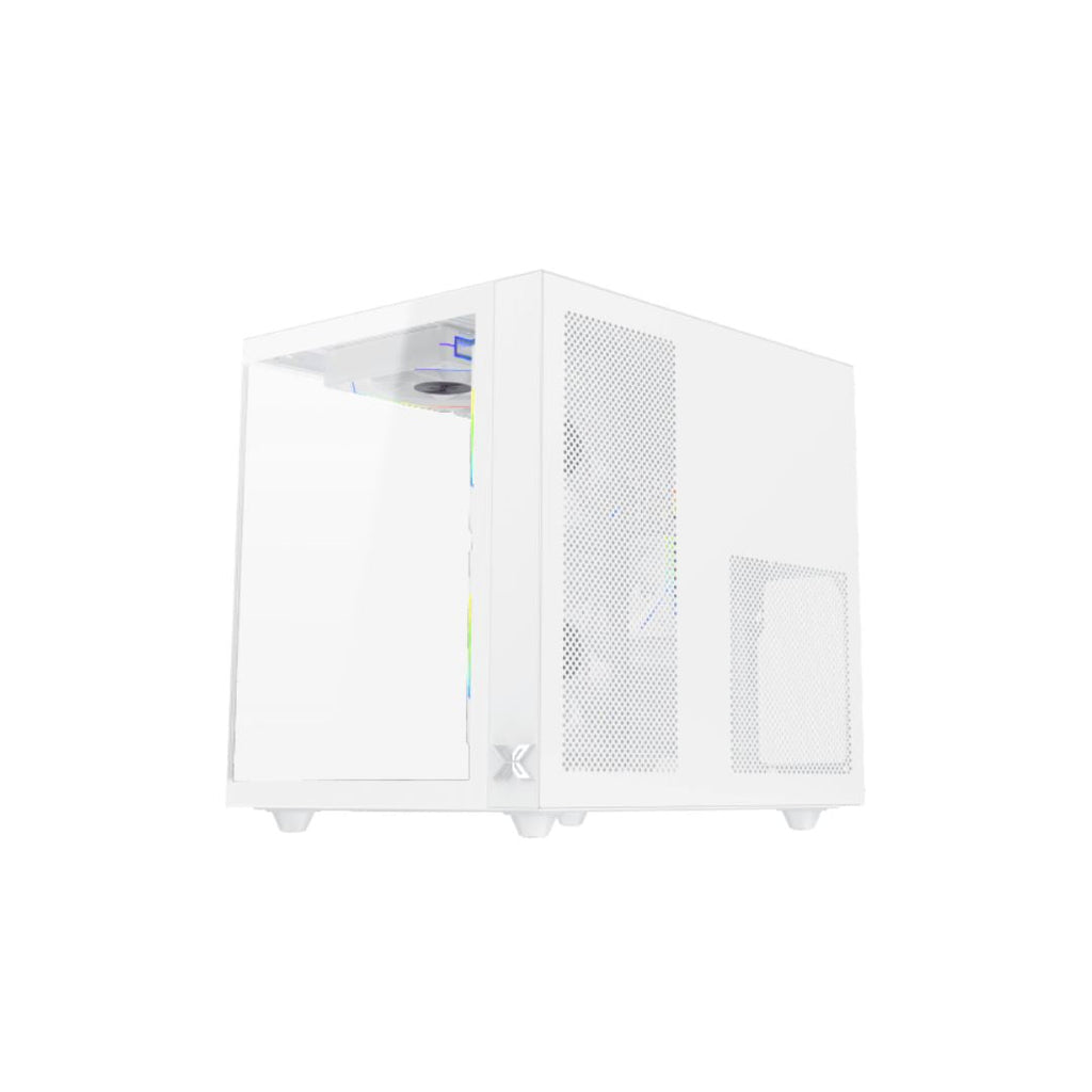 TJM Xigmatek Aqua M Lite Arctic Micro Tower Case - White