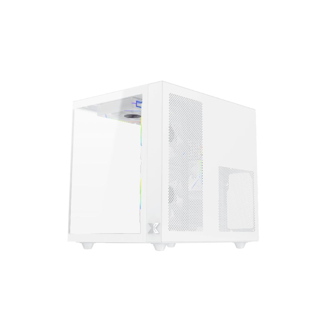 TJM Xigmatek Aqua M Lite Arctic Micro Tower Case - White