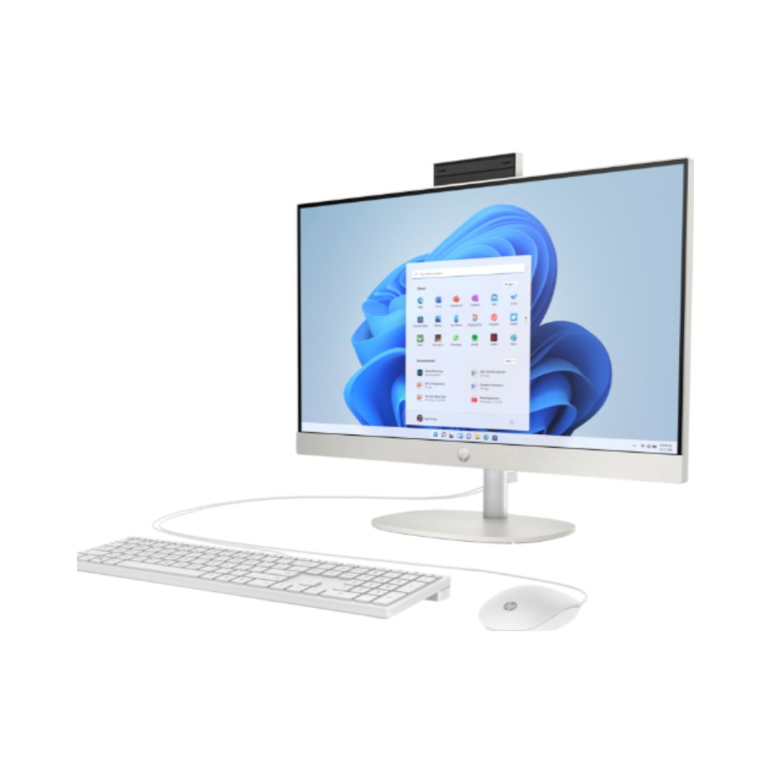 TJM All In One HP 27-CR0156NH , Intel Core i7-1355U, RAM 8GB, SSD 512GB, Intel Iris Xe Graphics, 27 FHD, White