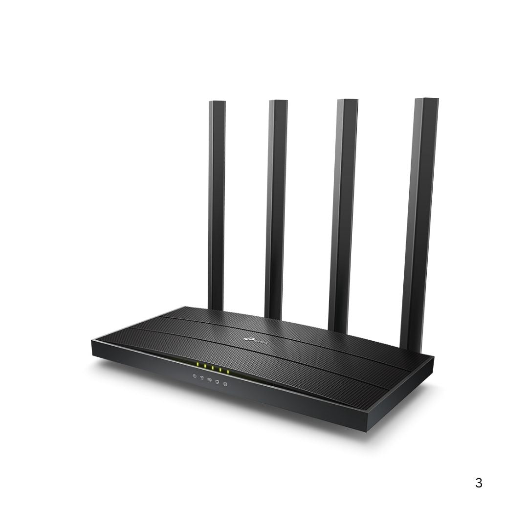 TJM TP Link Archer C6 AC1200 Wi-Fi 5 Wireless MU-MIMO Gigabit Router
