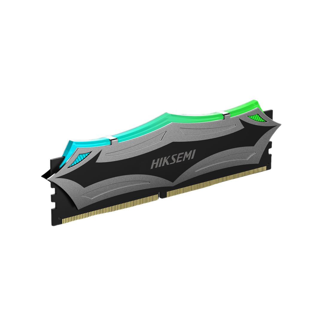 TJM Hiksemi Akira 16GB (1x16GB) 3200Mhz CL16 DDR4 RGB Desktop Memory - Silver