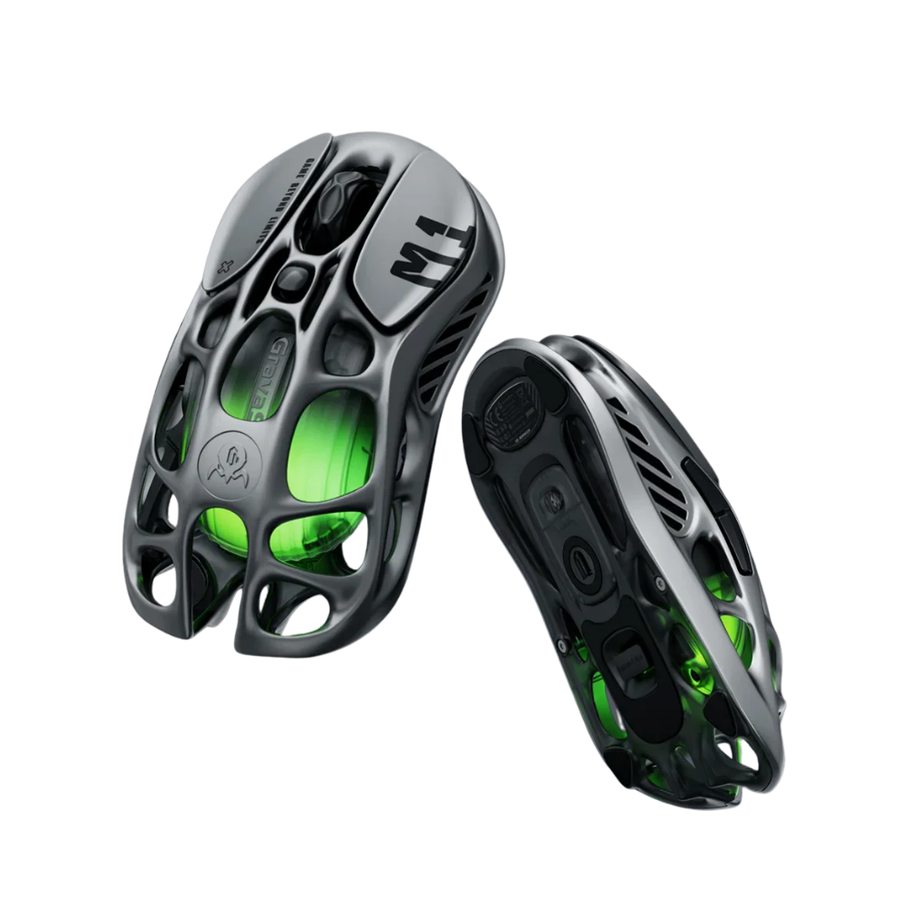 TJM GravaStar Mercury M1 Pro Gaming Mouse - Gunmetal Gray
