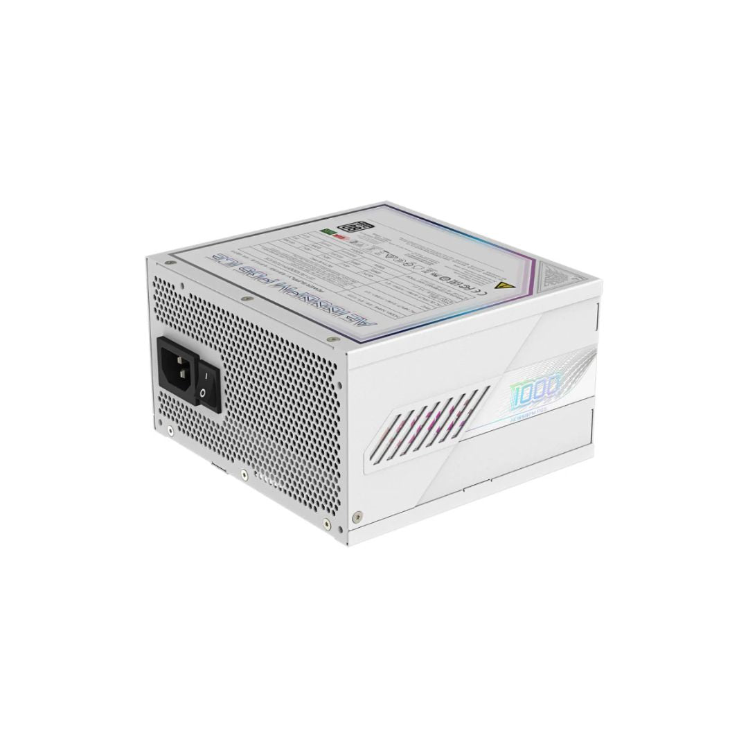 TJM Gigabyte AORUS ELITE GP-AE1000PM ICE, Full Modular, 1000W 80+ Platinum, PCIe 5.1 - White