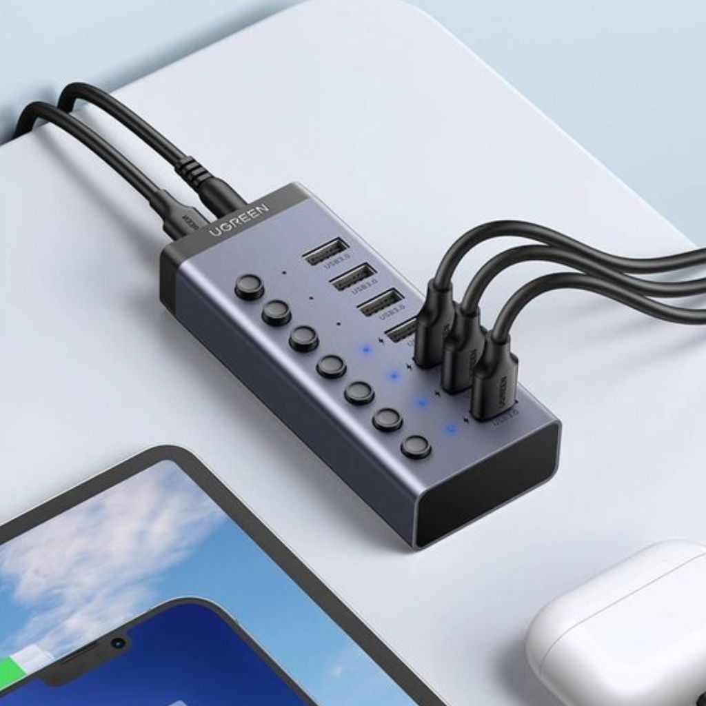 TJM UGREEN UG-90307 USB-C to 7-Port USB-A Hub
