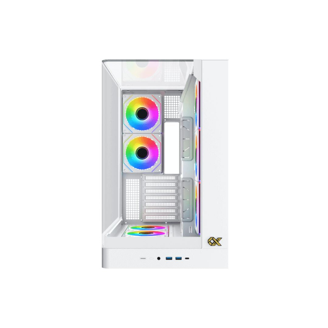 TJM Xigmatek Pano II Arctic Mid Tower Case - White