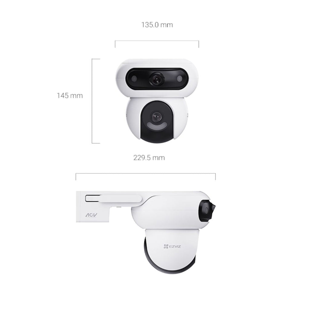 TJM Ezviz HB90x Dual Lens 4G Security Camera + Solar Panel Kit