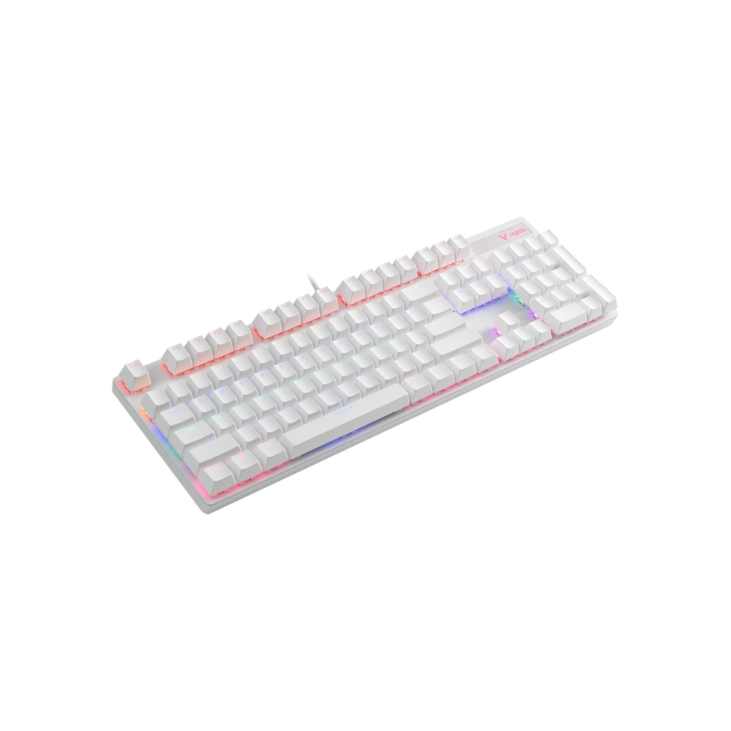 TJM Rapoo V500 Backlit Mechanical Gaming Keyboard - White
