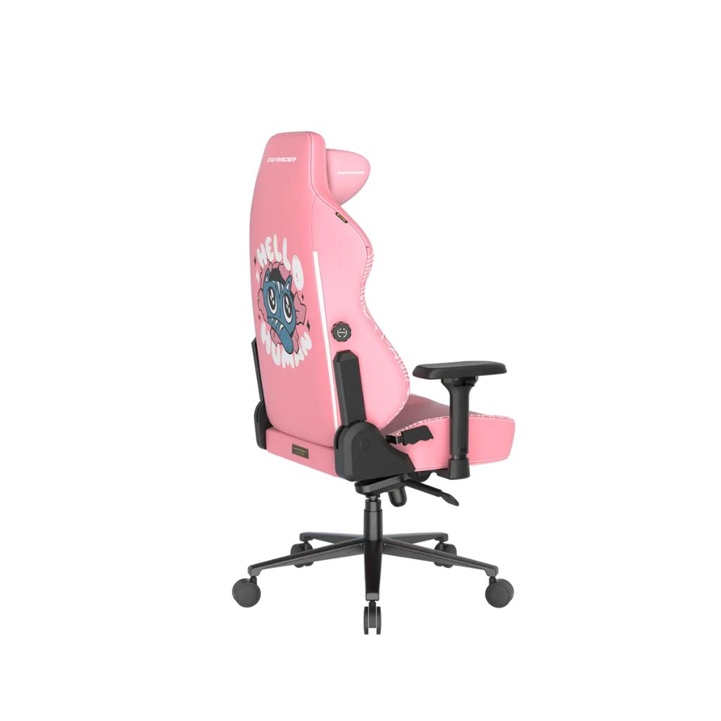 TJM DXRacer CRAFT Pro Hello Cat Leatherette Gaming Chair - Pink