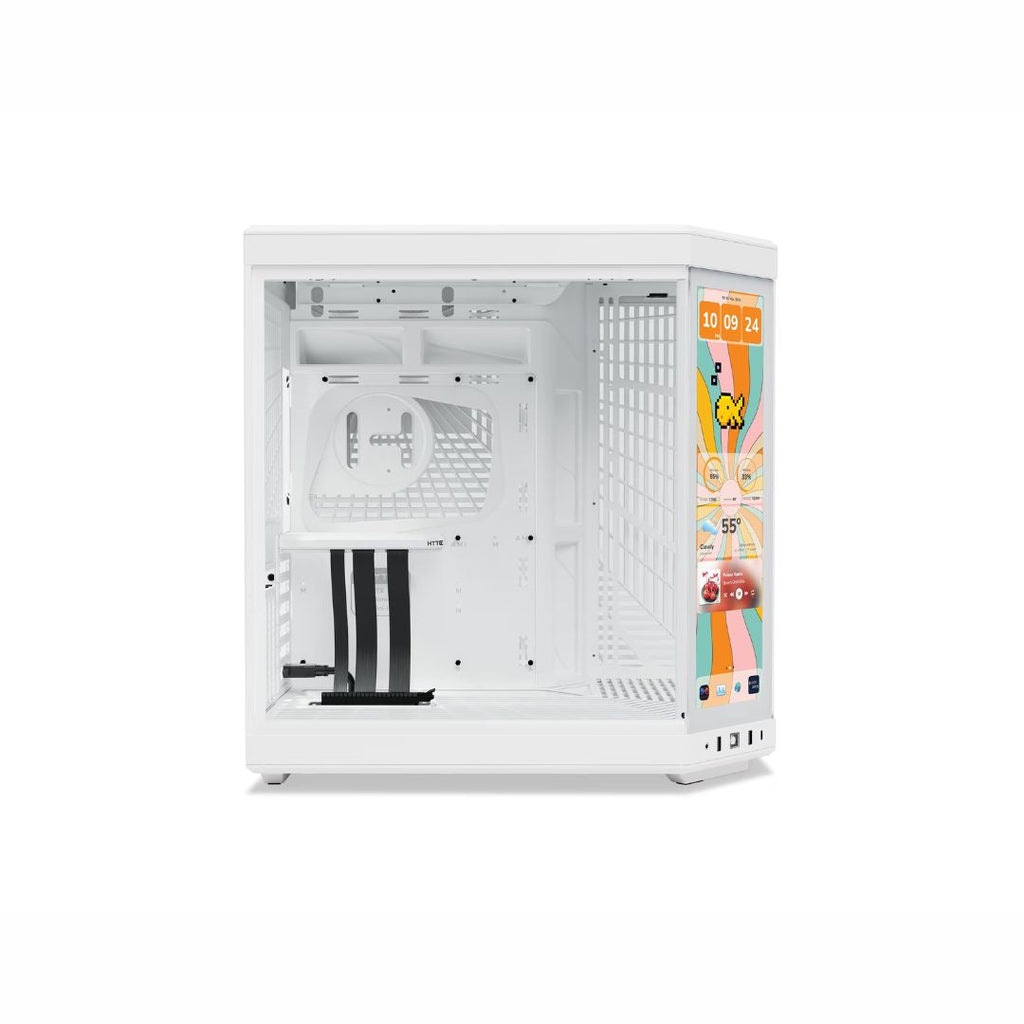 TJM HYTE Y70 touch infinite Mid Tower ATX Case - Snow White