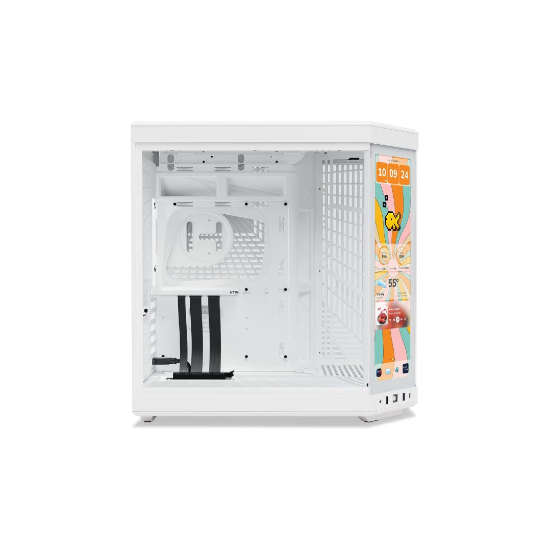 TJM HYTE Y70 touch infinite Mid Tower ATX Case - Snow White