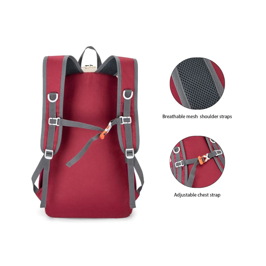 TJM Raptor Travel Hiking Compartments Backpack - Red