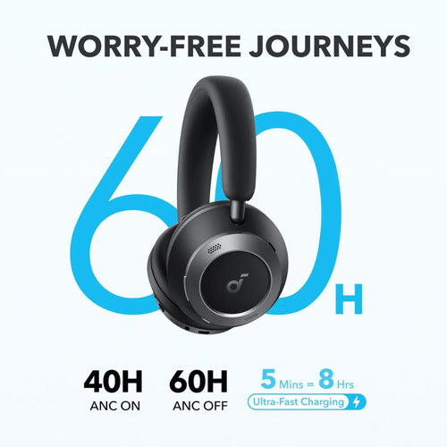 TJM Anker soundcore Space One Pro FlexiCurve Over-Ear Headphone - Black