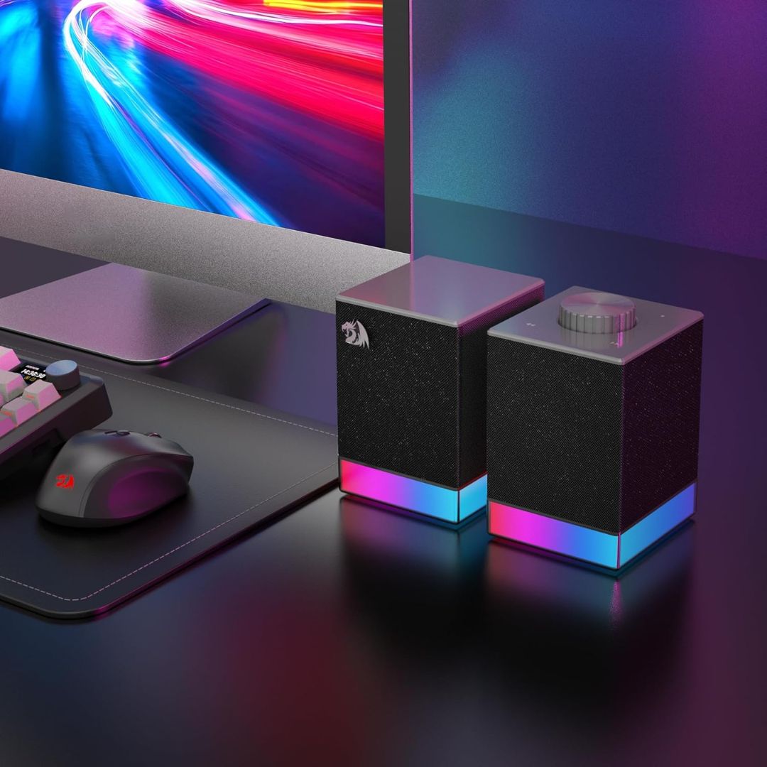 TJM Redragon Glyph GS517 RGB Wireless Desktop Speakers