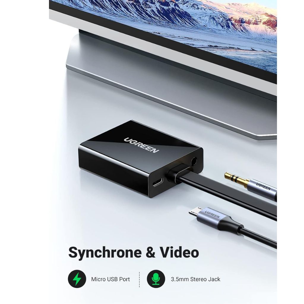 TJM UGREEN UG-90813 HDMI to VGA Adapter