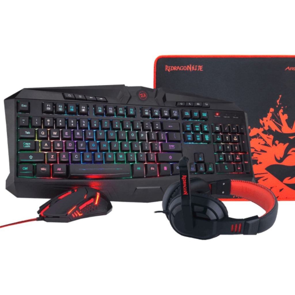 TJM Redragon S101-BA 4-IN-1 Full Gaming Combo - Black