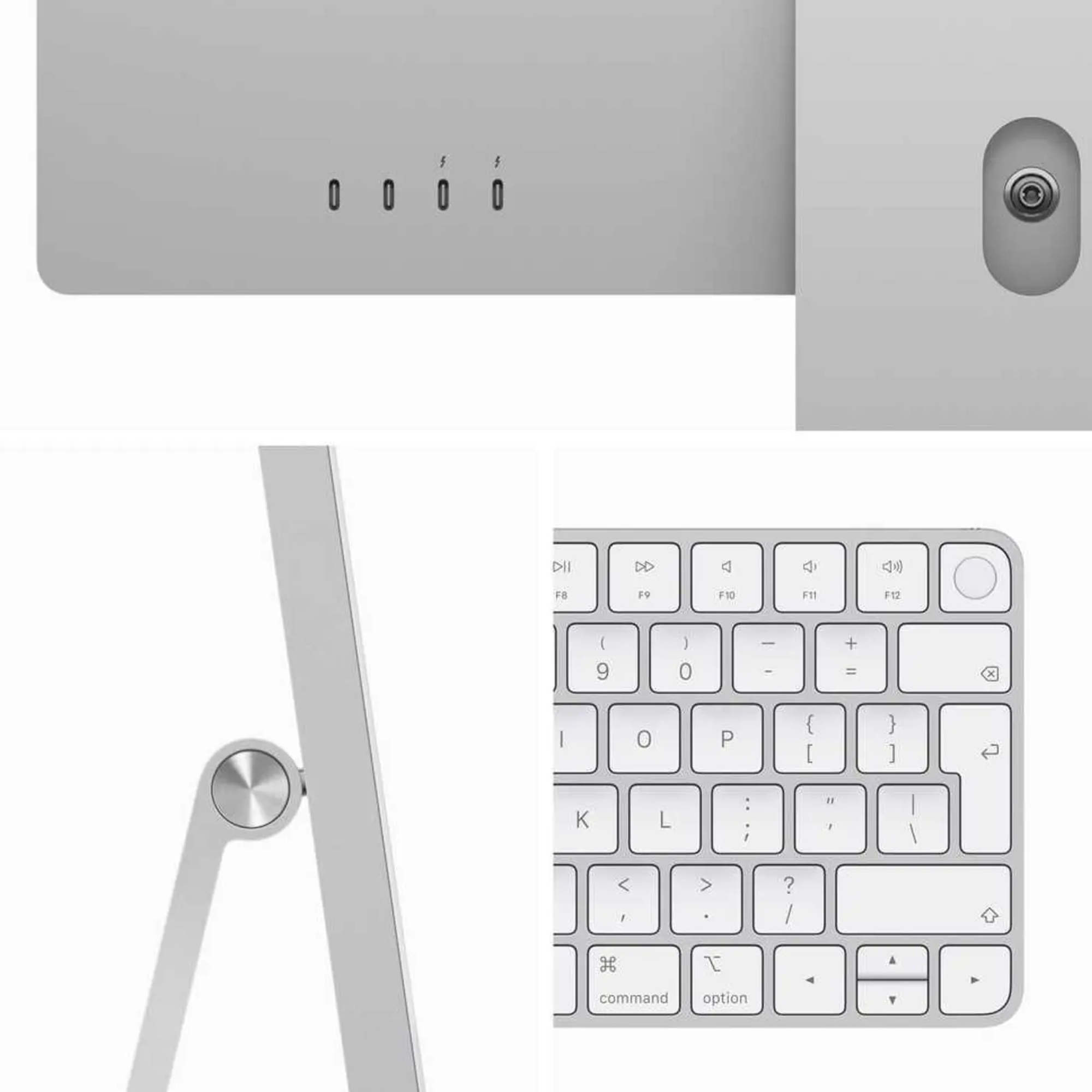 TJM Apple iMac 24 MQRK3AB/A - A2873, M3 (8 Core), RAM 8GB, SSD 512GB, GPU (10 Core), 24 Inch 4.5K Retina display, Silver