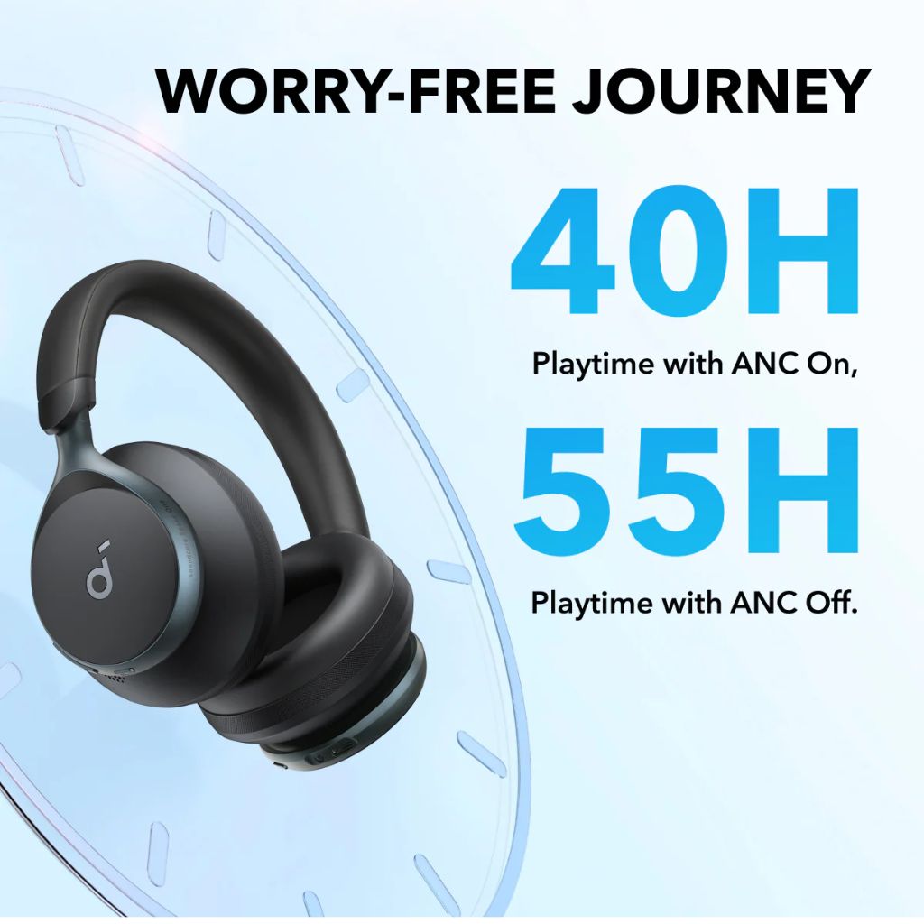 TJM Anker Soundcore Space One ANC Headphones - Black