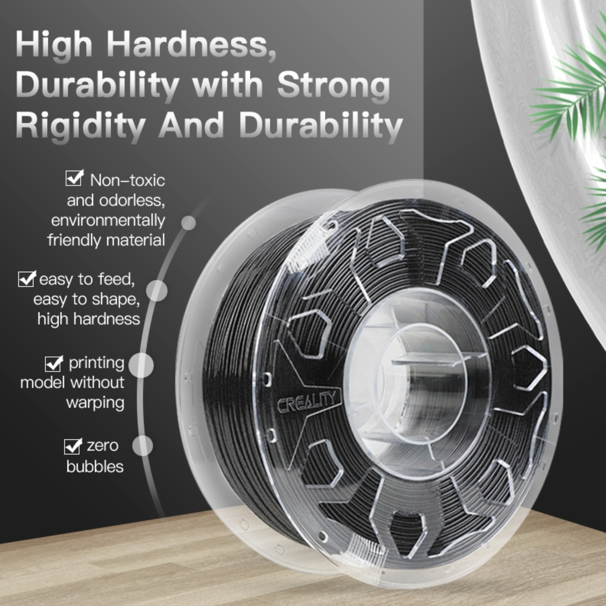 TJM Creality CR-PLA Carbon 3D Printing Filament 1KG