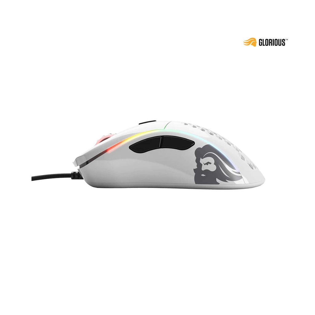TJM Glorious Gaming Model D Wired Gaming Mouse - Glossy White
