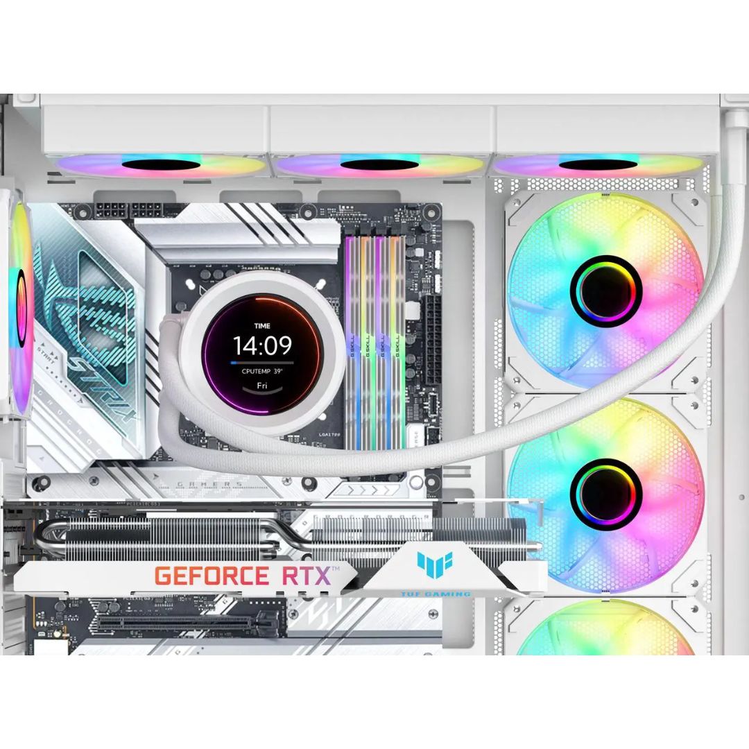 TJM SAMA SM360 PRO ARGB Liquid CPU Cooler - White
