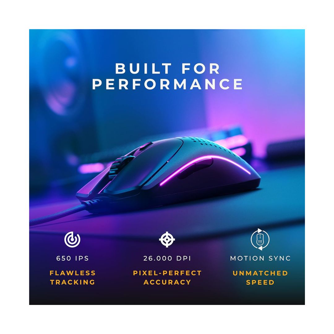 TJM Glorious Gaming Model O2 Wired Gaming Mouse - Black