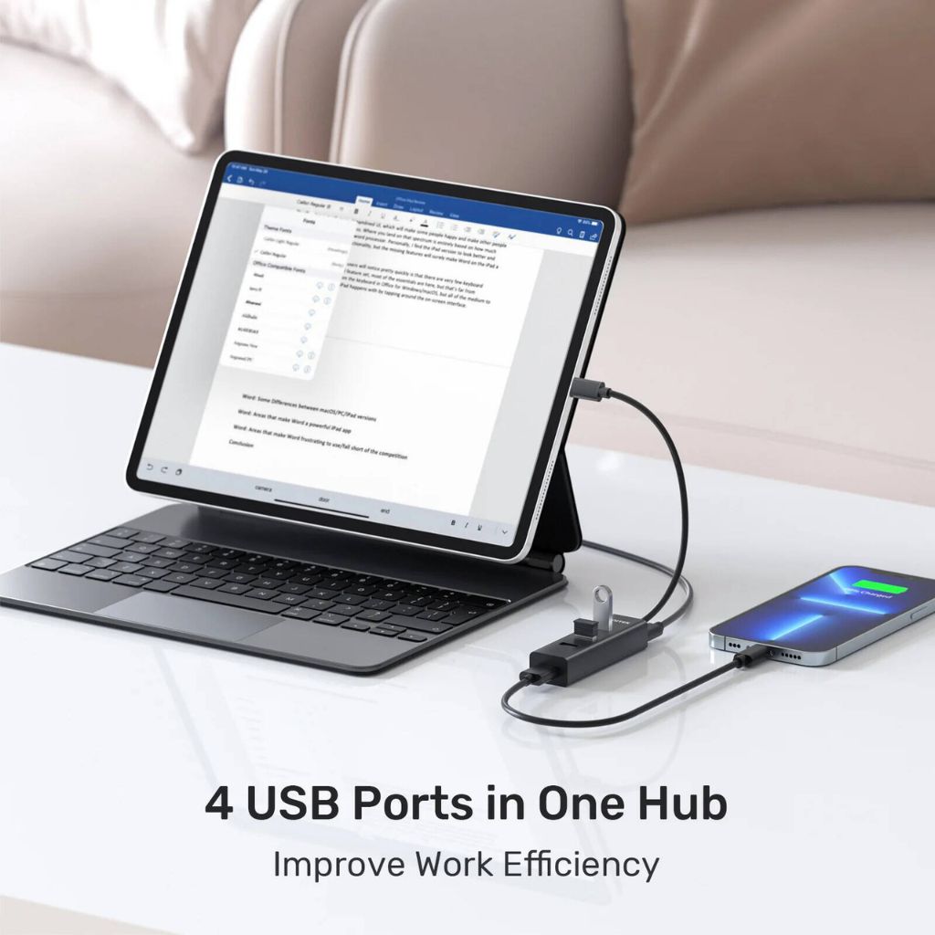 TJM UNITEK 4 Ports Powered USB 3.0 Hub - Y-3089Z01